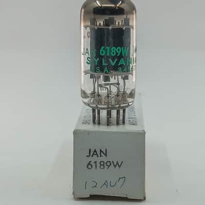 NOS SYLVANIA JAN 6189/12AU7WA/GREY PLATES/MAXI PREAMP TESTED image 1