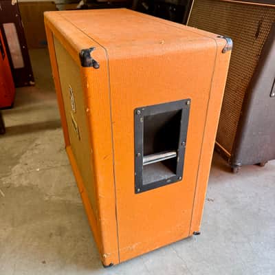 Orange 412 speaker cabinet 1970’s - Wicker original vintage UK England unloaded empty image 5
