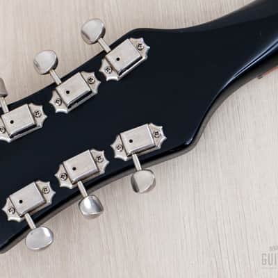1994 Rickenbacker 350V63 Liverpool Jetglo, Full Scale w/ Hot Toaster Top Pickups, Case image 5