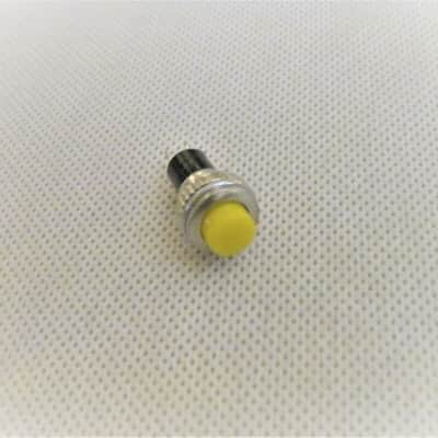 Guitar Momentary Kill Switch Yellow Momentary Push Button 10MM Flush Mount 4.1mm with 14" 22Ga wire image 6