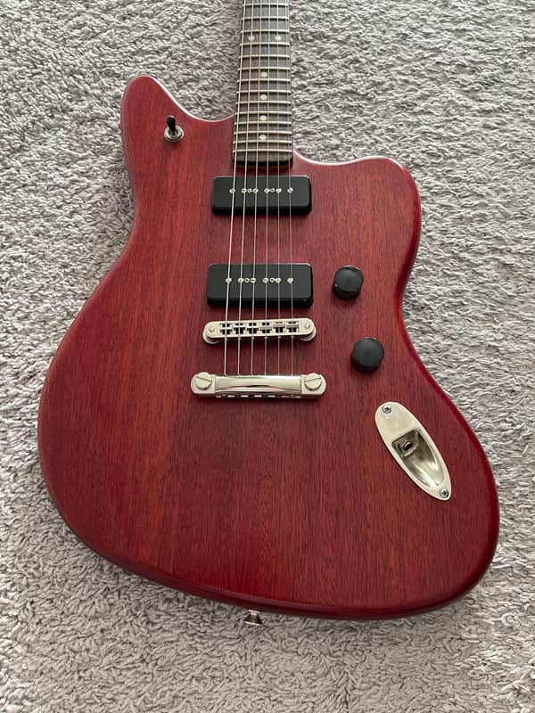Fender Modern Player Jaguar 2011 MIC P90 Transparent Red Rare