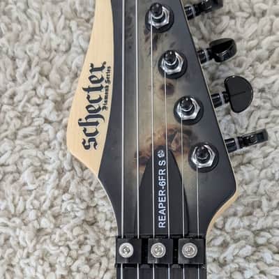 Schecter 1506-SHC Reaper-6 FR S 6-String RH Electric Guitar-Satin Charcoal Burst image 5