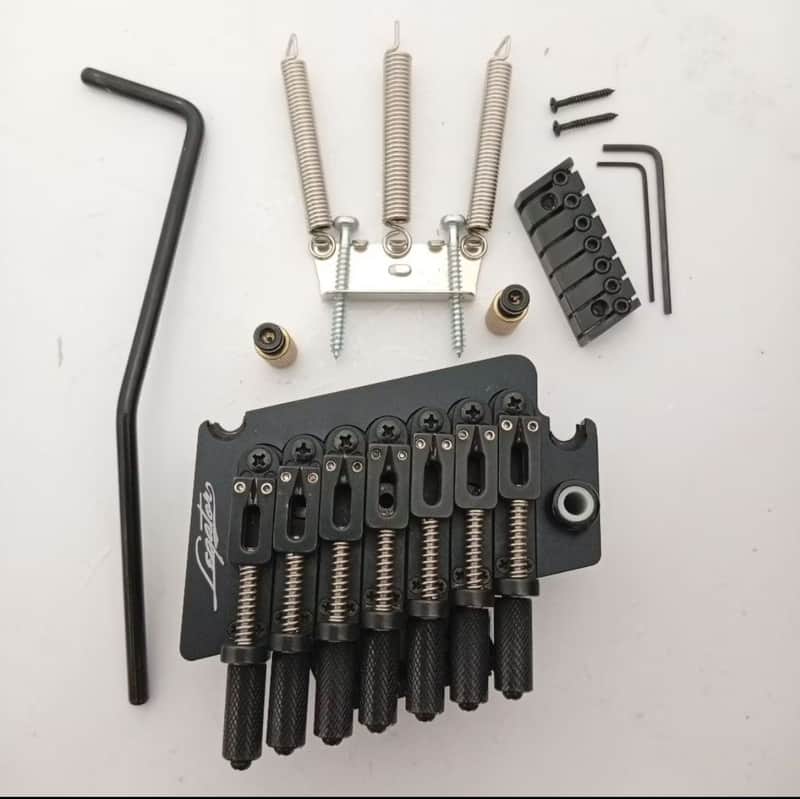 Legator Tremolo Bridge Multiscale Headless Guitar 7 String - Black image 1