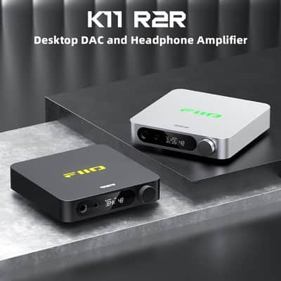 FiiO K11 R2R DAC and Headphone Amplifier for Home Audio or PC, 6.35mm and Balanced 4.4mm, RCA, Coaxial, Optical, 1300mW, 384kHz/24Bit DSD256(Black) image 2