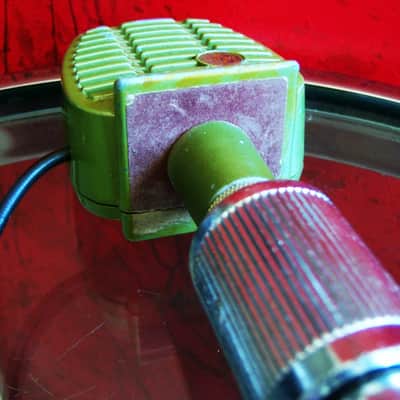 Vintage 1950's Shure 510C controlled reluctance microphone High Z w Atlas DS7 stand 410 510 prop display repair image 8