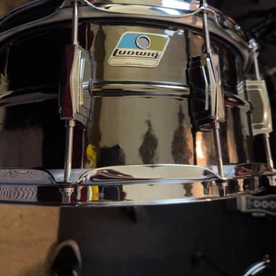 Ludwig Hammered Black Beauty 6.5x14" 10-Lug Brass Snare Drum - Black Nickel-Plated image 8