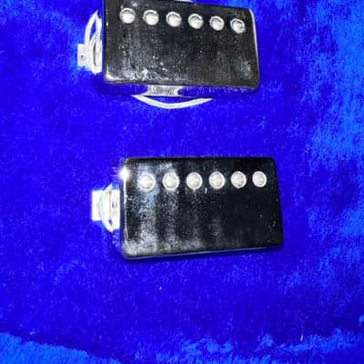 Pair Gibson Vintage Tim Shaw PAF Humbuckers (1987 Les Paul Standard) Chrome Plated image 2