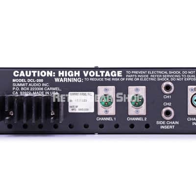 Summit Audio DCL-200 Dual Tube Compressor Limiter DCL200 image 3