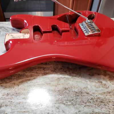 Warmoth Stratocaster Body Dakota Red Babicz Tremolo Bridge 4.3 Lbs image 5
