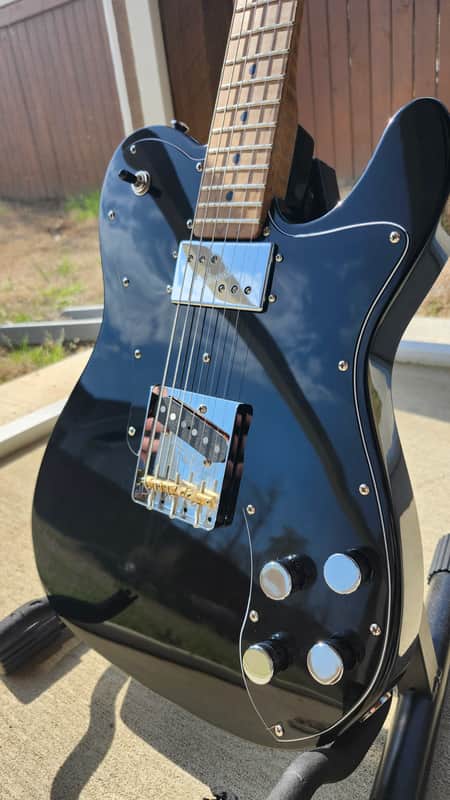 Custom Built T-style '72 Custom Tele Custom Early 2020s - Black image 1