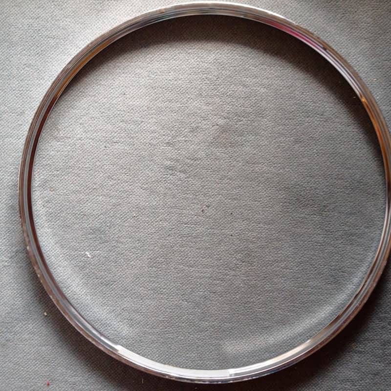 Sonor Bass drum hoop 22 " Phonic / Champion / Signature / Performer 80s - Ferromanganese chrome image 1