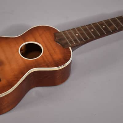 1950's Harmony Soprano Ukulele Sunburst Project For Repair image 7