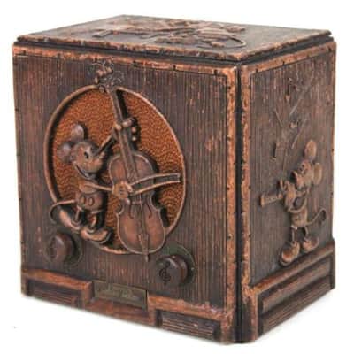 Emerson Mickey Mouse Radio Reproduction Wood Knob image 8