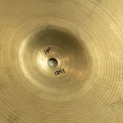 1960s Zildjian 14" New Beat Bottom Hi Hat Cymbal 1291g image 3