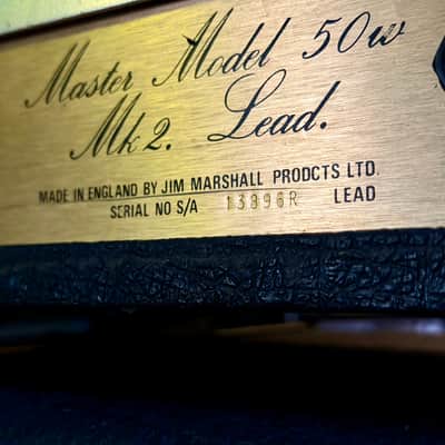 Marshall JCM 800 Lead Series Model 2204 50-Watt Master Volume Mk2 Head 1983 - Serviced image 8