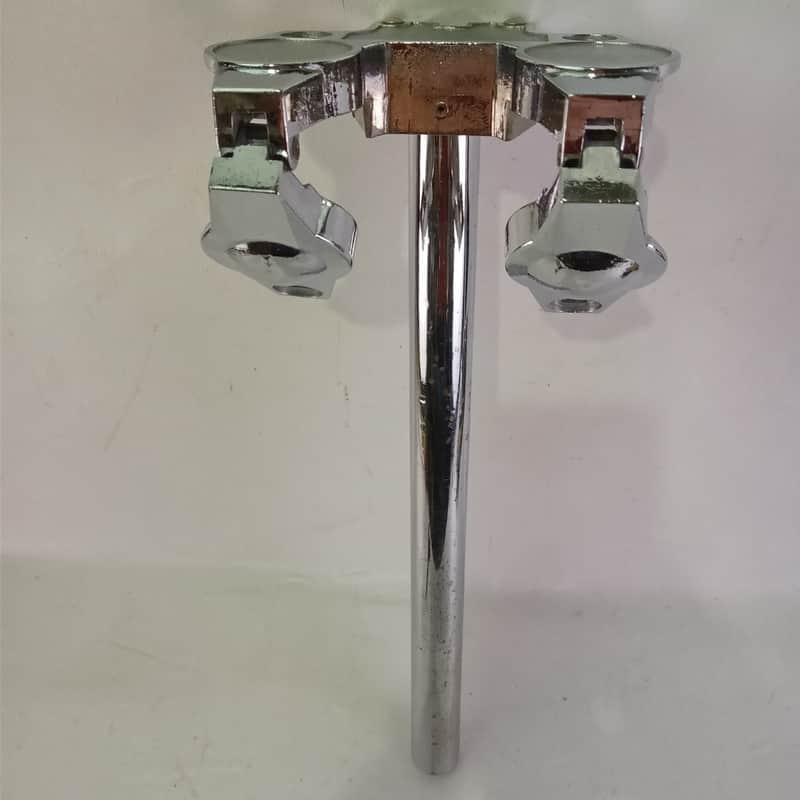 Tama Omni-Ball Double-Mount Bass Drum Post L-Arm Holders Chrome 13 1/8"x1" image 1