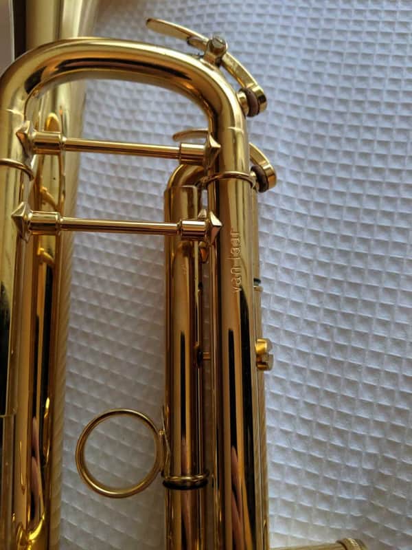 Pre-owned Van Laar B1 trumpet in gold plate! image 1