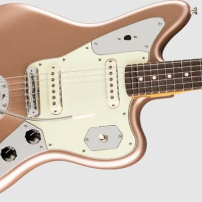 American Professional Classic Jaguar, Rosewood Fingerboard, Faded Firemist Gold image 4