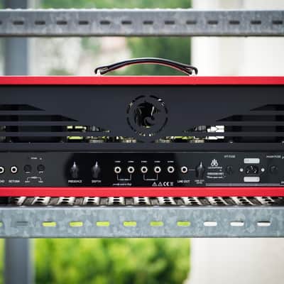 RedSeven Amplification Leviathan 2-Ch KT88 Tube Head Custom Red Tolex image 6