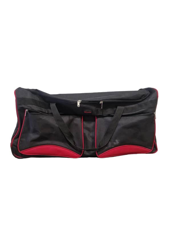 Humlin Wheel-On Drum Percussion Case - Black/red – Drum Case - Good image 1