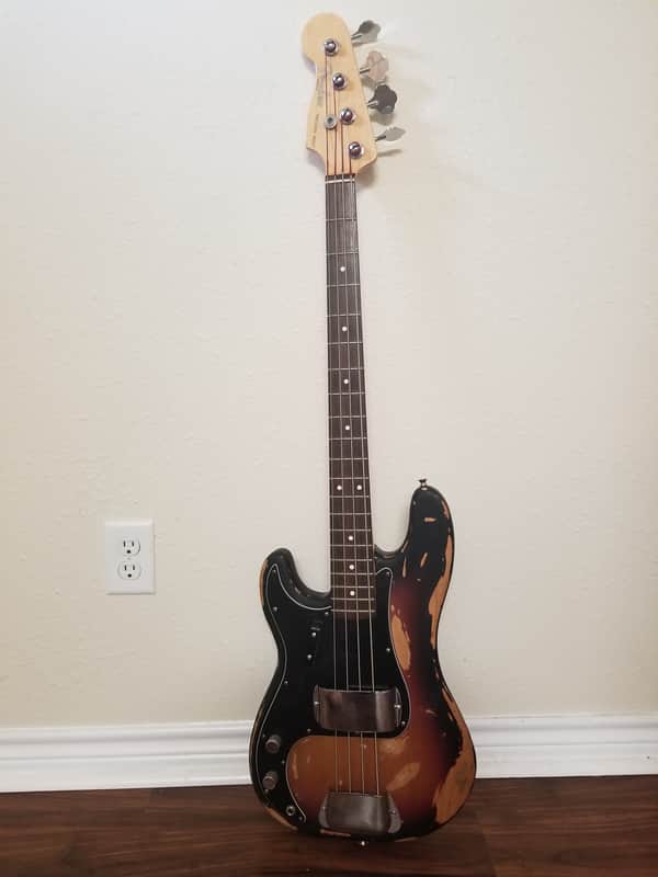 2007 Left hand Fender American Standard Precision bass image 1