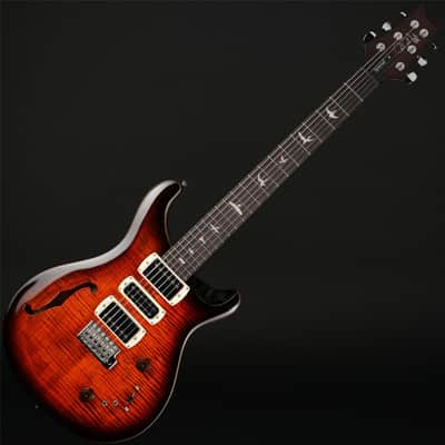 PRS SE Special Semi-Hollow in Orange Tiger Smokeburst with Gig Bag #H027476 image 3