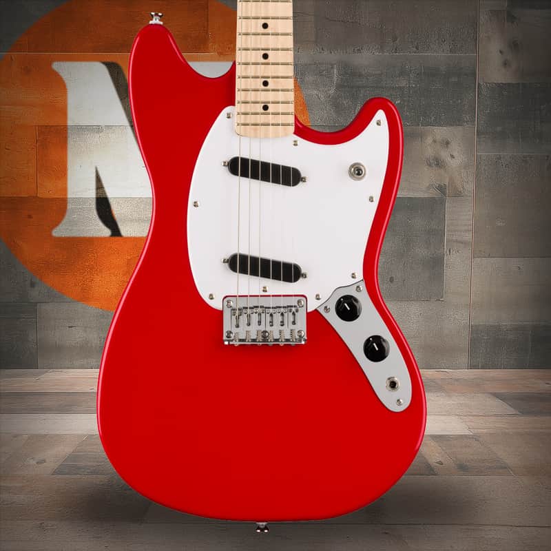 Squier Squier Sonic Mustang - Maple Fingerboard - White Pickguard - Torino Red image 1