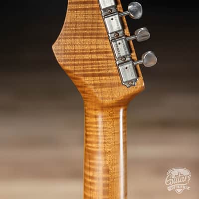 Shabat Lion Special Swamp Ash Baritone w/ Ebony Fretboard & Lollar P-90s – Black image 6