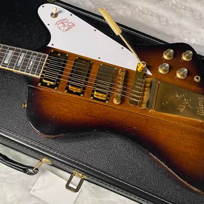 NEW! Gibson Custom 1963 Firebird VII Maestro - Electric Guitar - Vintage Sunburst Murphy Lab Light Aged - Gold Hardware - Custom Shop - 8.6lbs - Authorized Dealer - G07669 image 8