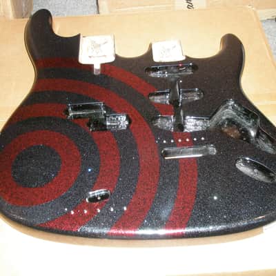 Warmoth Double Neck S/P-Style Guitar/Bass Body 2023 - Cerberus Flake image 2