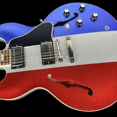 2024 Gibson ES-335 Custom Shop 1964 Reissue Semi-Hollow Dealer Select ~ Patriot Sparkle image 2