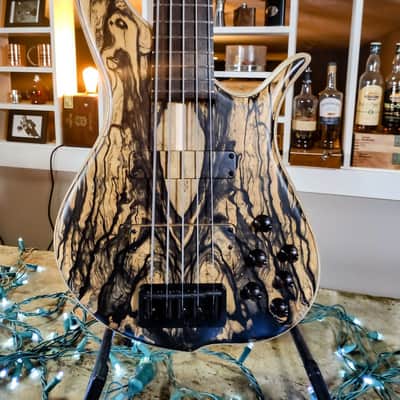 F Bass BN5 Pale Moon Ebony Top with Matching Headstock image 1