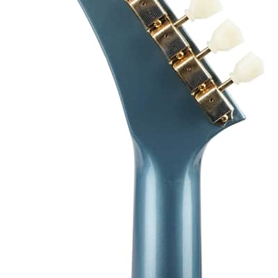 2024 Gibson Custom 1958 Korina Explorer VOS Antique Pelham Blue image 3
