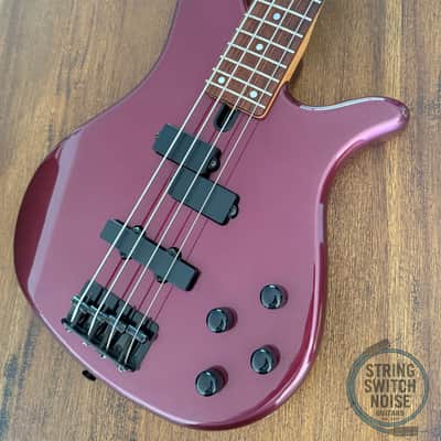 Yamaha RBX370A, Bass Guitar, Burgundy, 1991, Active image 1