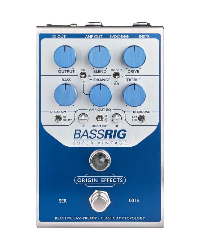 Origin Effects BASSRIG Super Vintage Bass Preamp Pedal image 1
