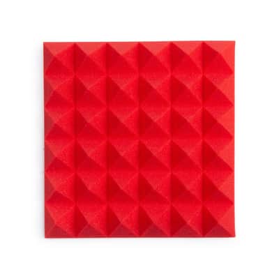 Gator Frameworks 8 Pack of 12x12" Acoustic Pyramid Panels - Red image 2