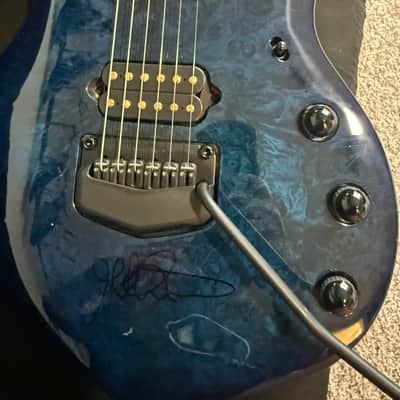 SIGNED Ernie Ball Music Man EBMM Majesty John Petrucci Blue Ink 6 image 12