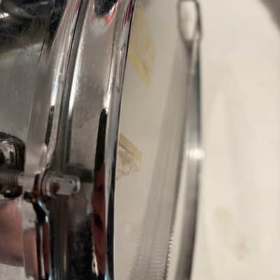 Slingerland Super Sound King Snare Drum - Dual Super Snare Strainer 1960s - Chrome over brass image 9