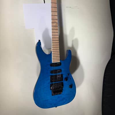 ESP LTD MH-203 QM - See Thru Blue - In-House Adjusted image 1