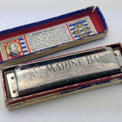 M. Hohner Marine Band A440 1896 Classic Harmonica - Key of G image 1