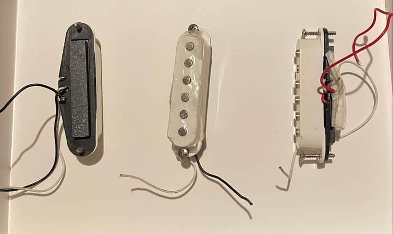 Single coil 90s Strat-Style NOS Single Coil Pickups 90’s  - White image 1