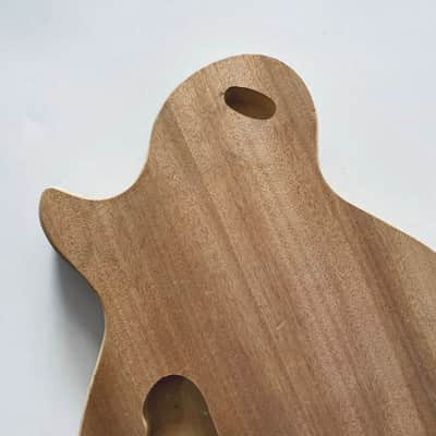Veneer Mahogany DIY Project Guitar Single Cut Basswood Body image 14