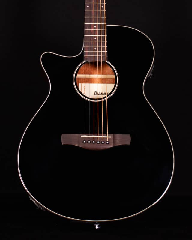 Ibanez AEG50L, Left-Handed, Black High Gloss image 1