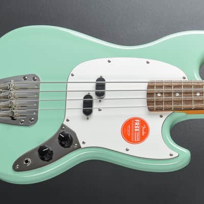 Squier Classic Vibe 60’s Mustang Bass - Surf Green image 1