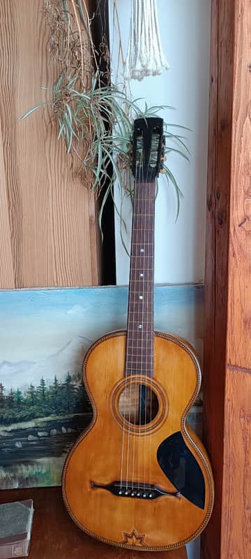 Antique Romantic guitar ca. 1880 Restored! image 1