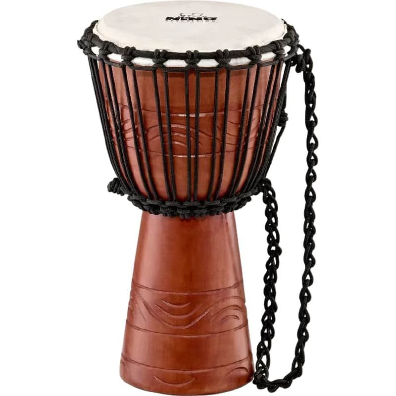 Nino Percussion African Style Rope Tuned Djembe 8-Inch Small Water Series (NINO-ADJ2-S) image 1
