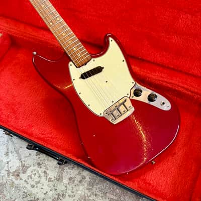 Fender MusicMaster II 1965 - Dakota Red pre CBS L serial original vintage USA image 2