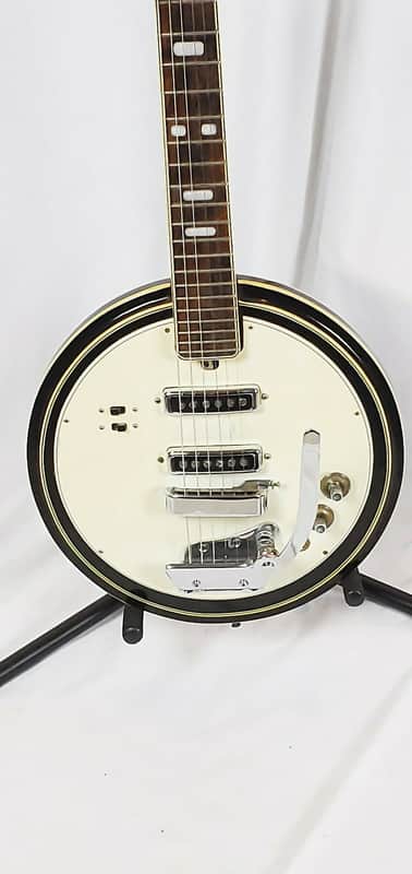 ULTRA RARE!! 1 Year Only -  1968 Kawai, Splendor, Winston, Banjo Shaped Electric Guitar CB-2V! image 1