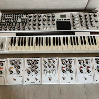Moog Voyager XL & Moogerfooger Complete Collection (white edition) with lots of accessories White Edition image 24