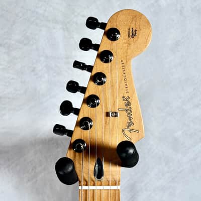2023 Fender Deluxe Player Stratocaster, Roasted Maple Neck, Surf Green image 3